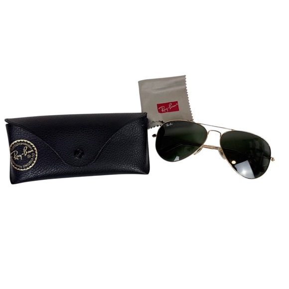 Rayban Original Aviator Large‎ Sunglasses Metal Frame Gold - Picture 1 of 15